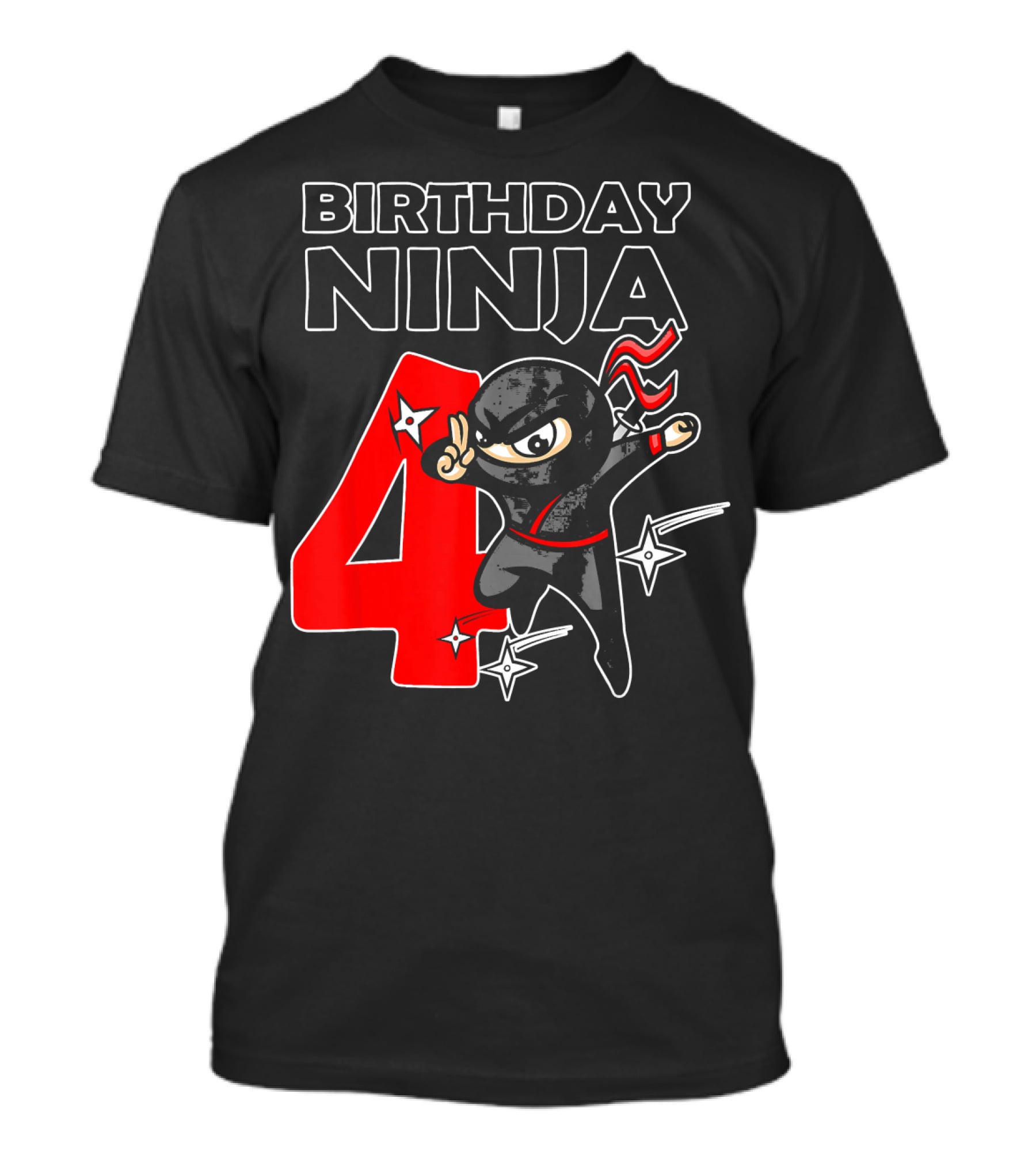 Birthday Ninja 4 Year Old T-Shirt