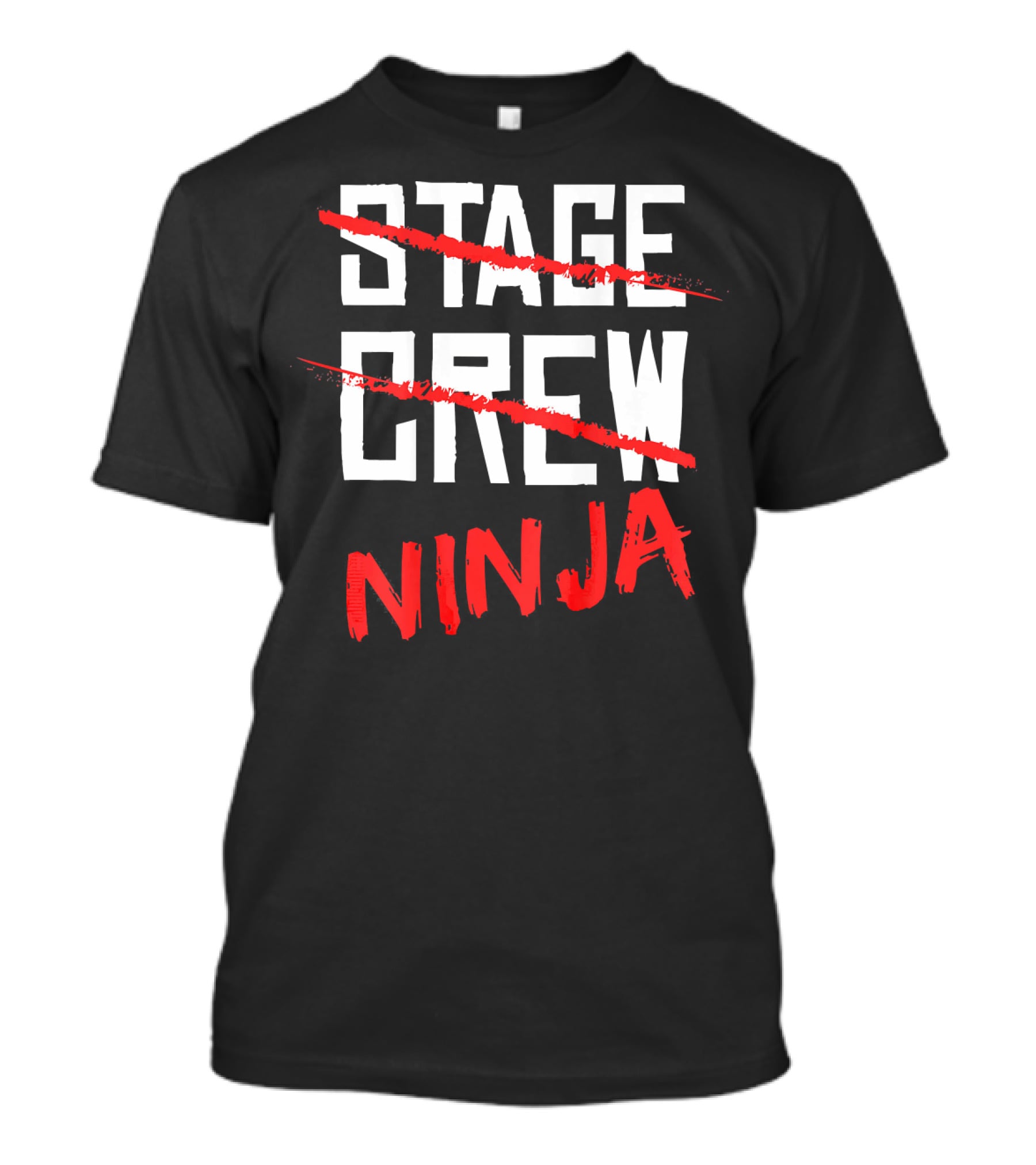 STAGE CREW NINJA BACK Printed T-Shirt