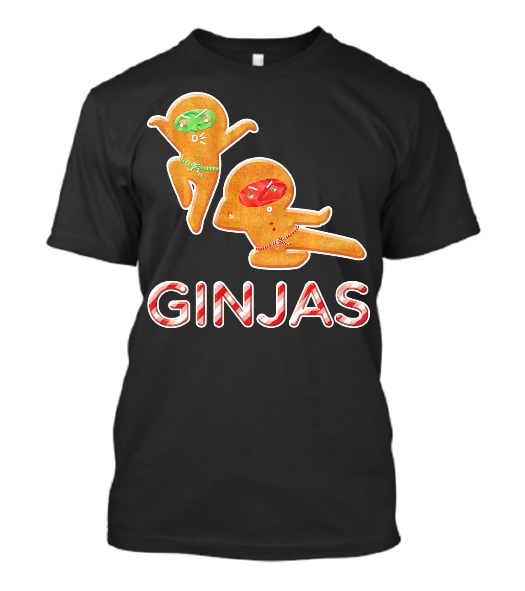 Ginjas Gingerbread Ninja Christmas T-Shirt