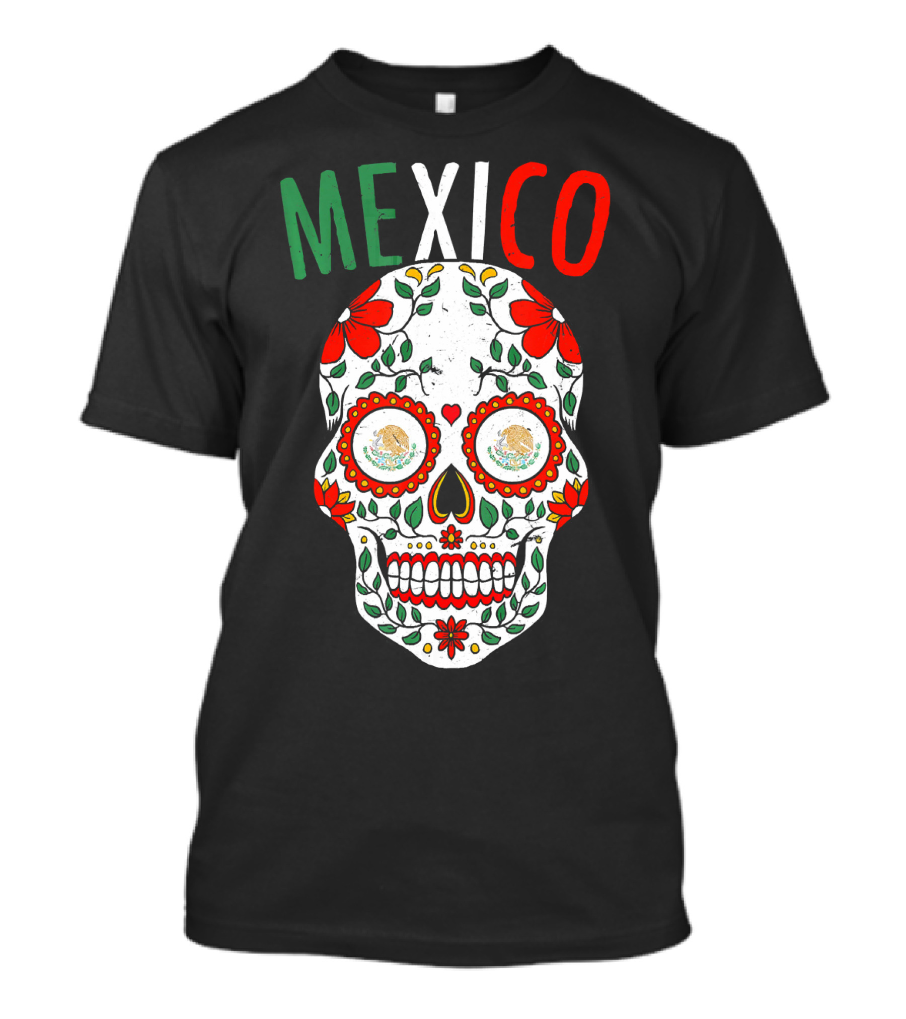 Halloween Mexico Sugar Skull Mexican Mexican Cinco De Mayo T-Shirt