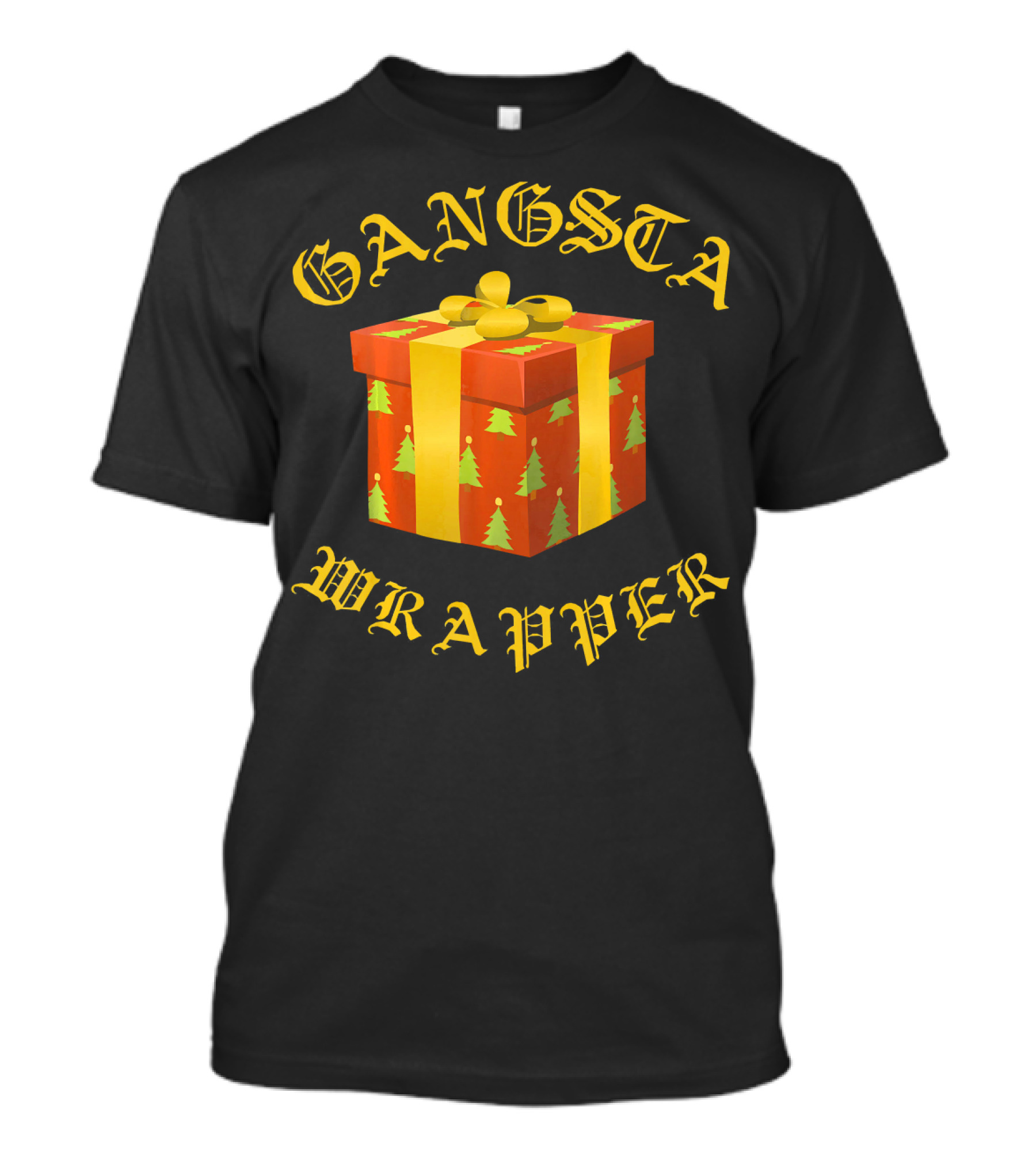 Gangsta Wrapper Funny Christmas Present T-Shirt