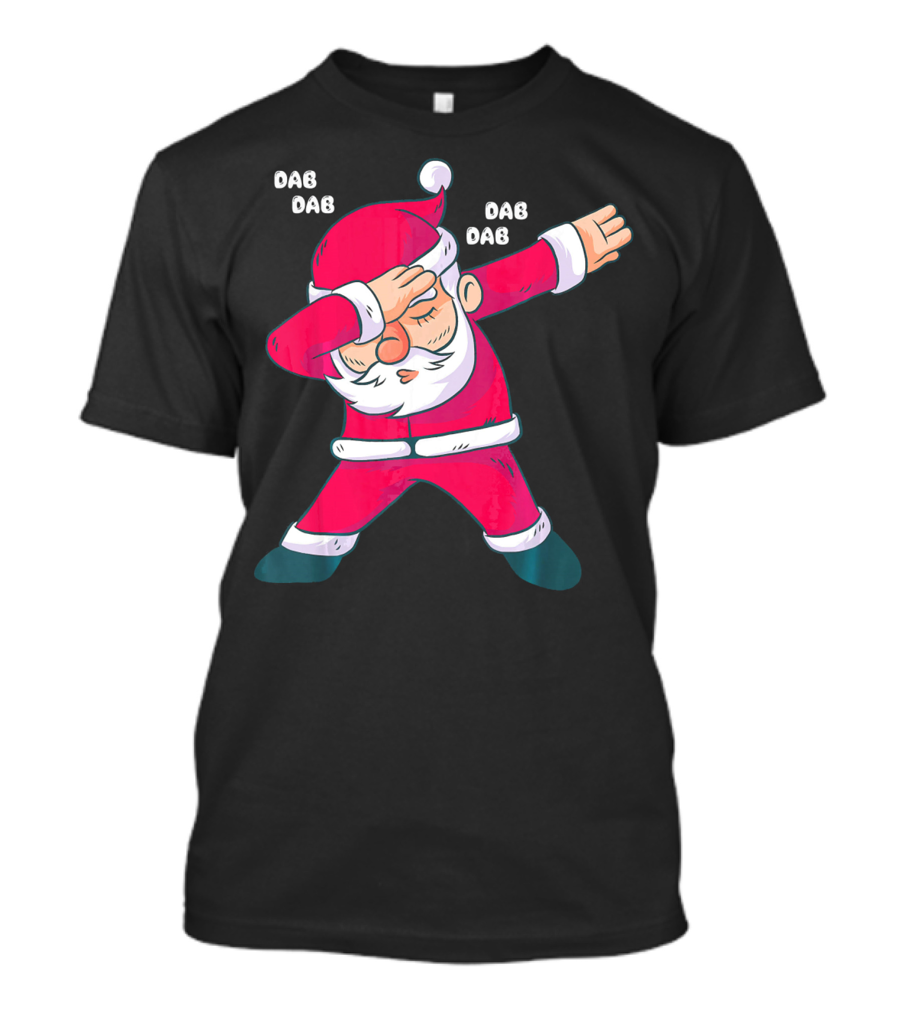 Dab Dab Dab Christmas Dabbing Santa Fun T-Shirt