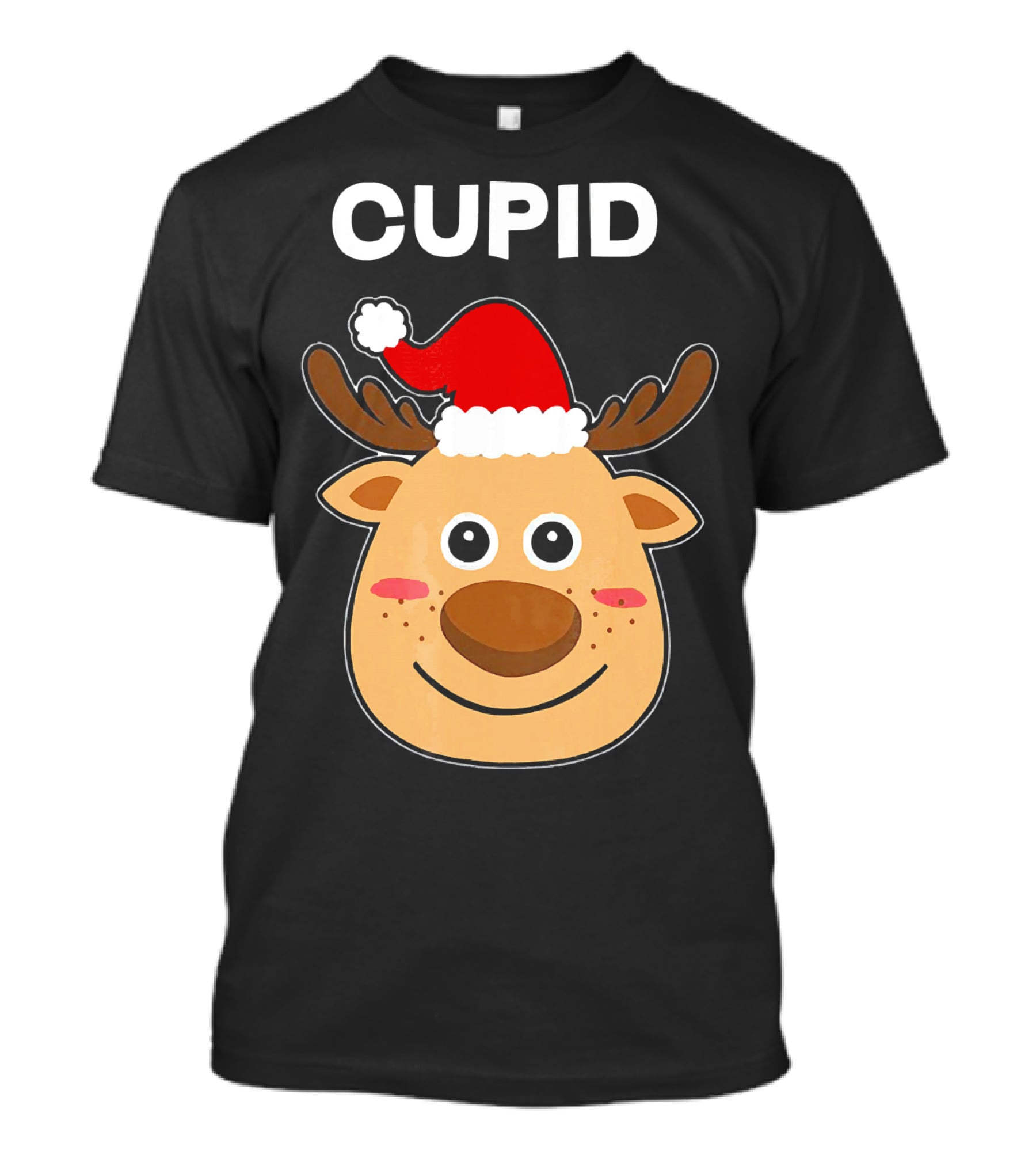 Santa Hat Reindeer Cupid T-Shirt