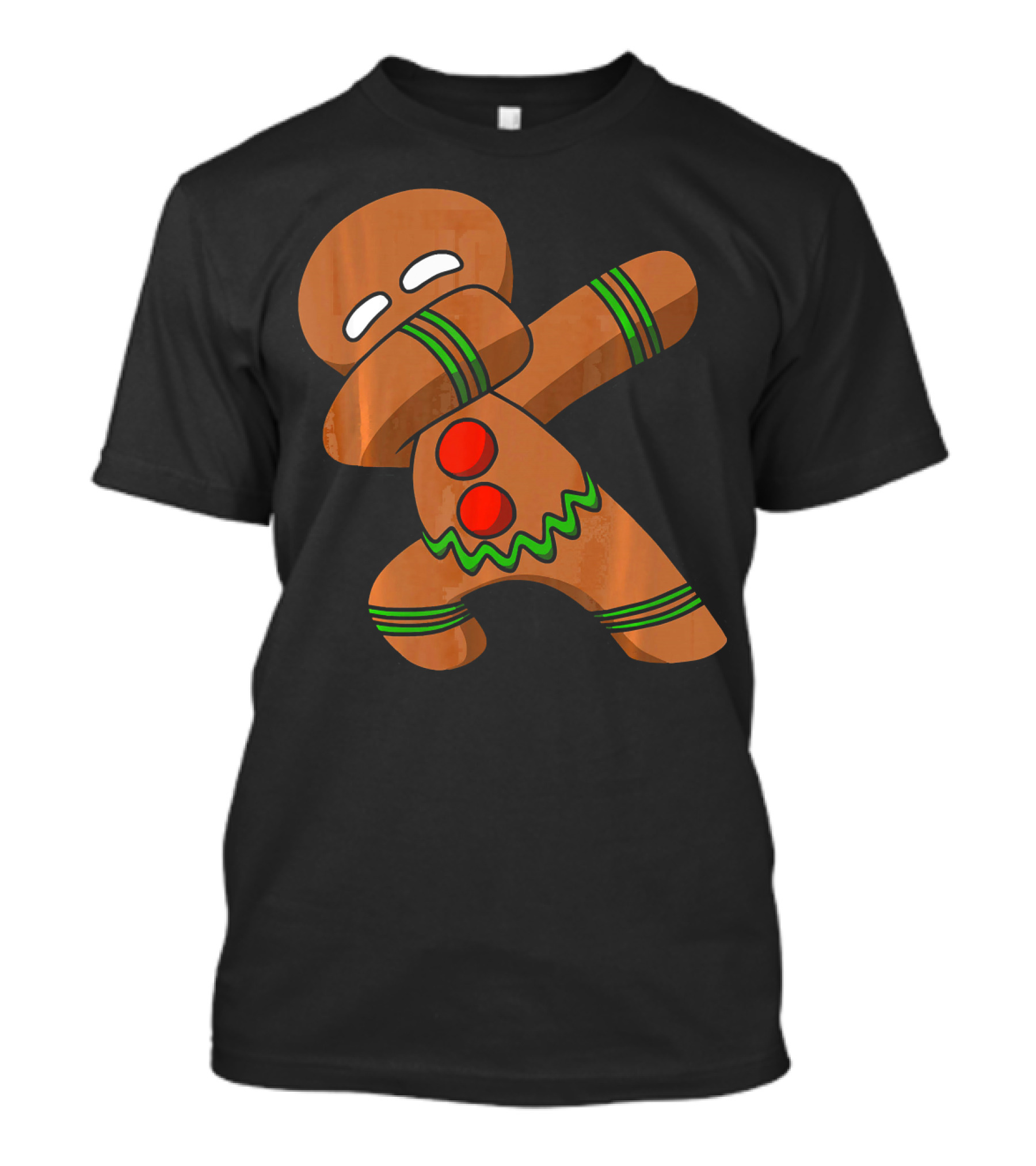 Dabbing Gingerbread Man Funny Christmas Cookie Dance T-Shirt