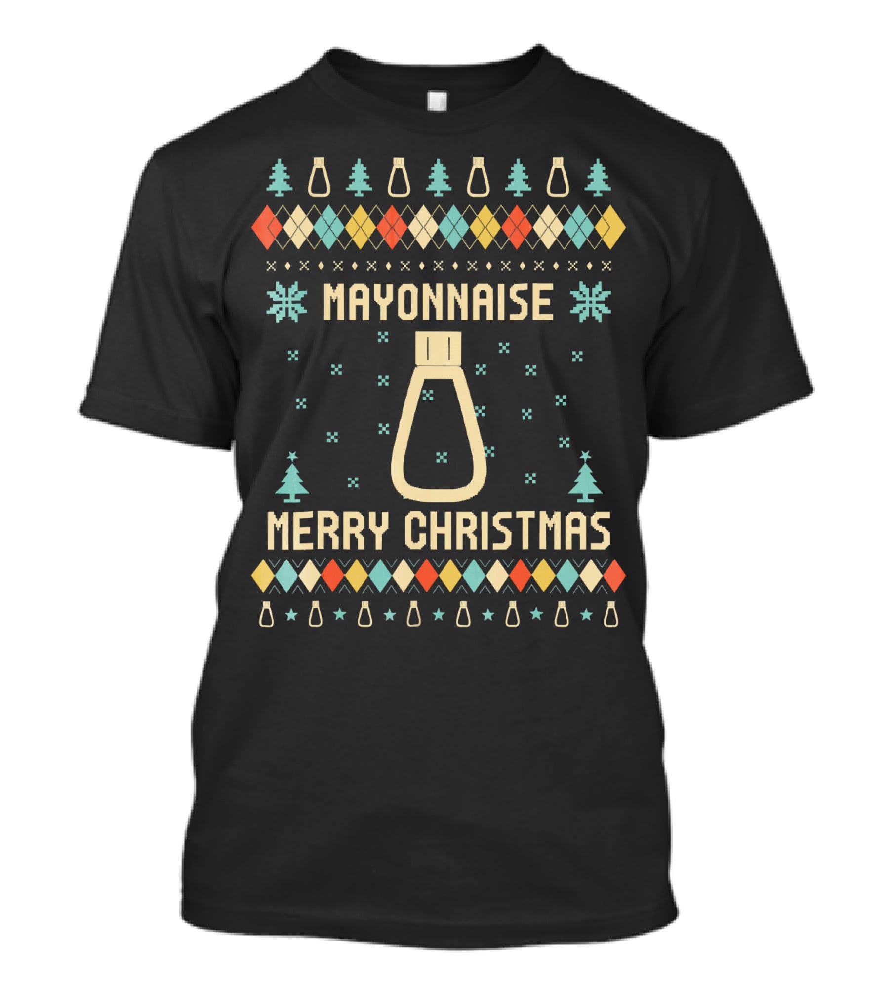 Mayonnaise Merry Christmas Ugly Sweater Tree T-Shirt