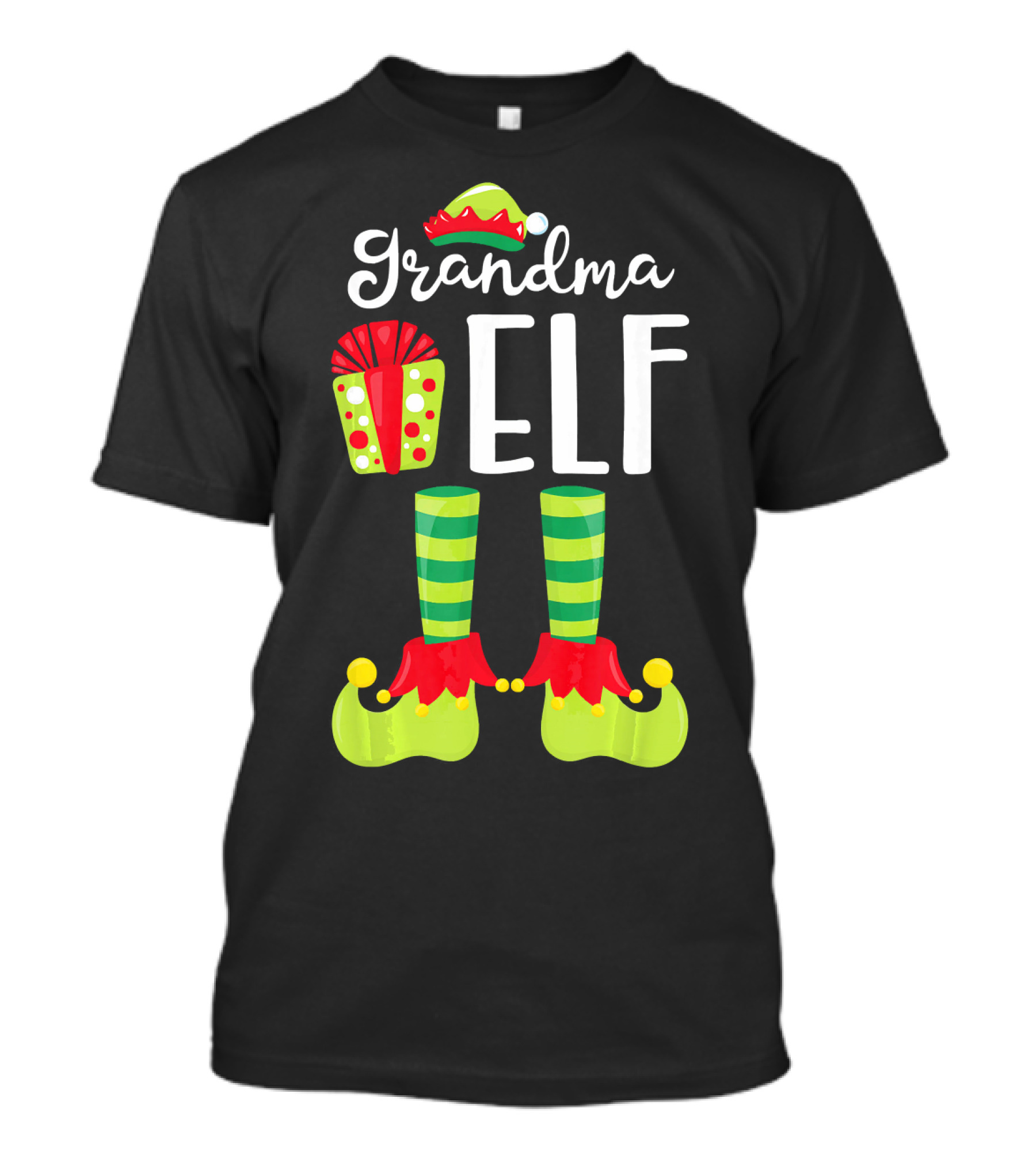 Grandma Elf Family Christmas Elf T-Shirt