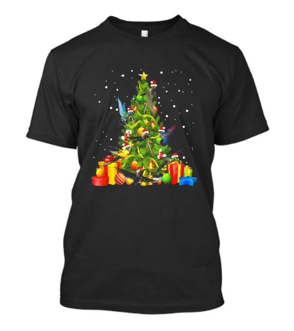 Funny Christmas Hummingbirds Bird Lover Holiday T-Shirt