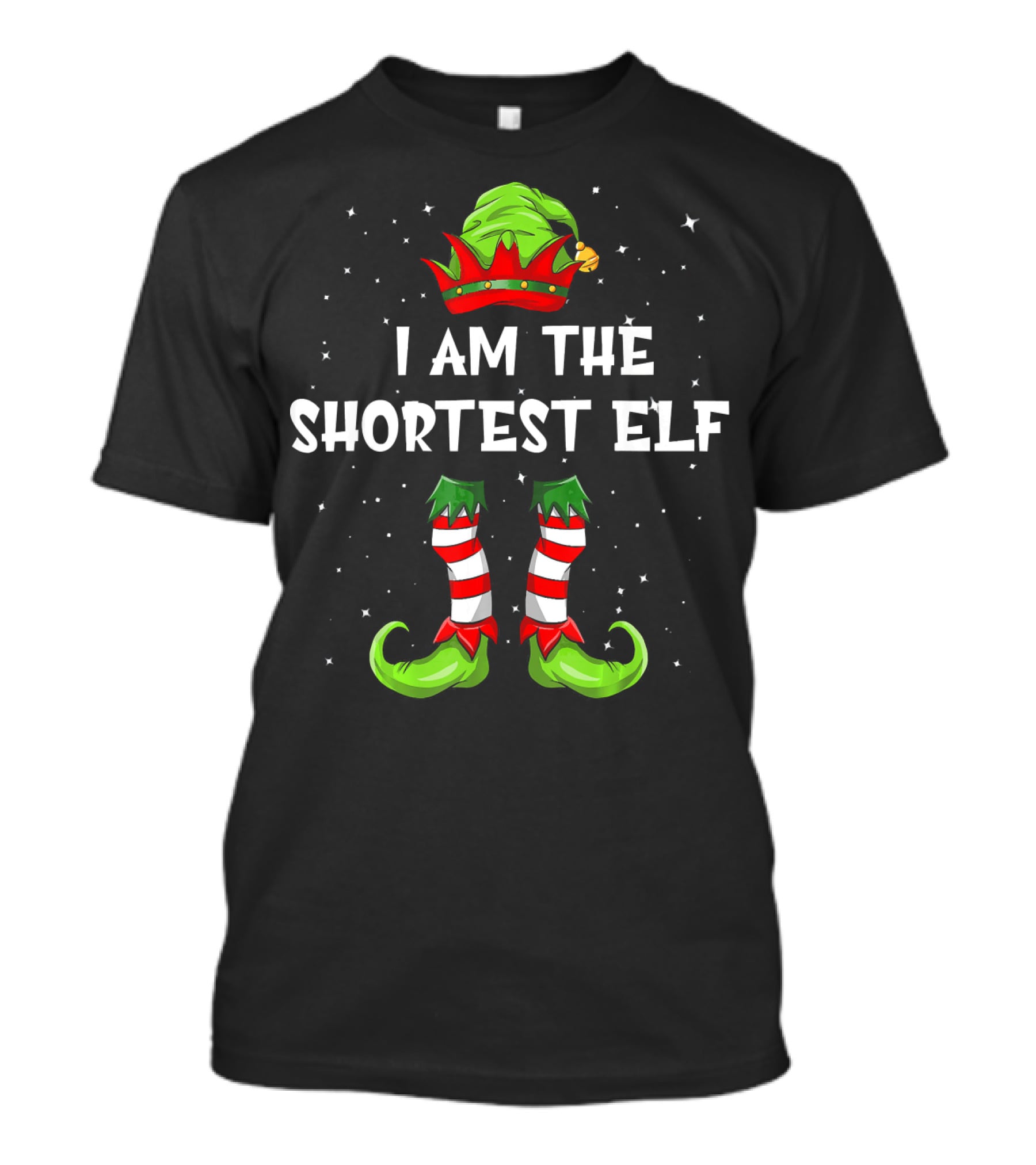 I Am The Shortest Elf Matching Group Chris Festive T-Shirt