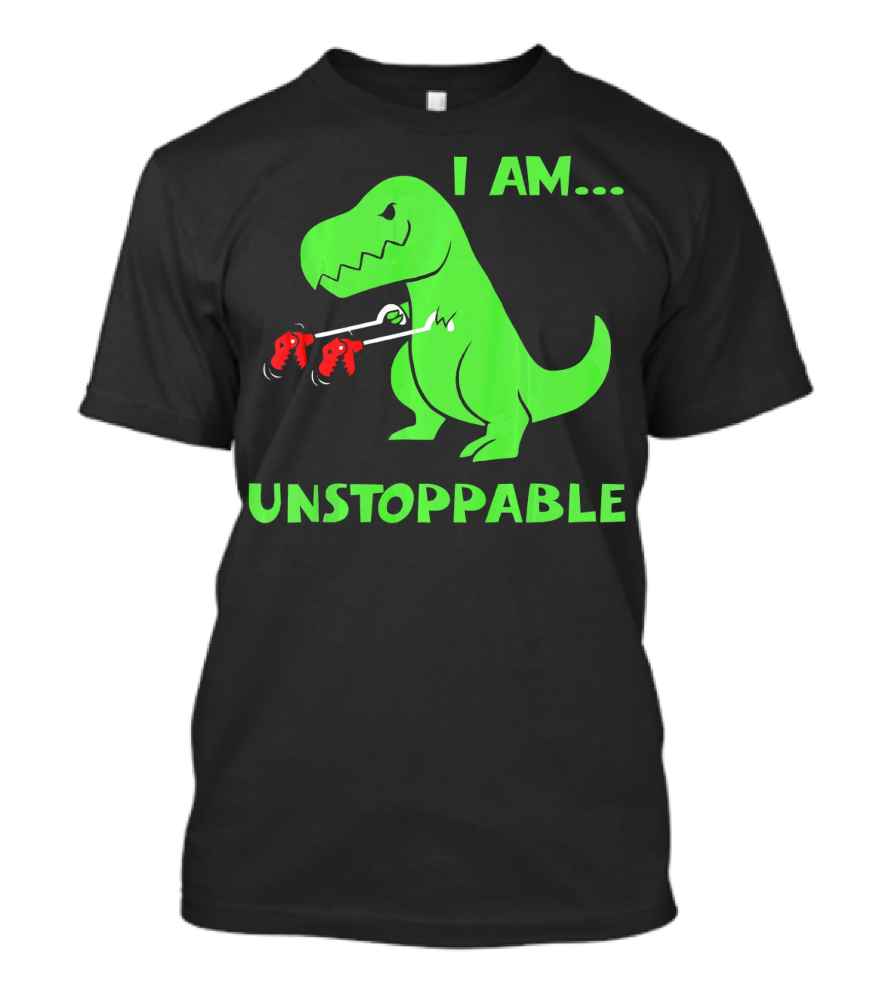 I Am Unstoppable T Rex Dinosaur Boxing Gloves T-Shirt