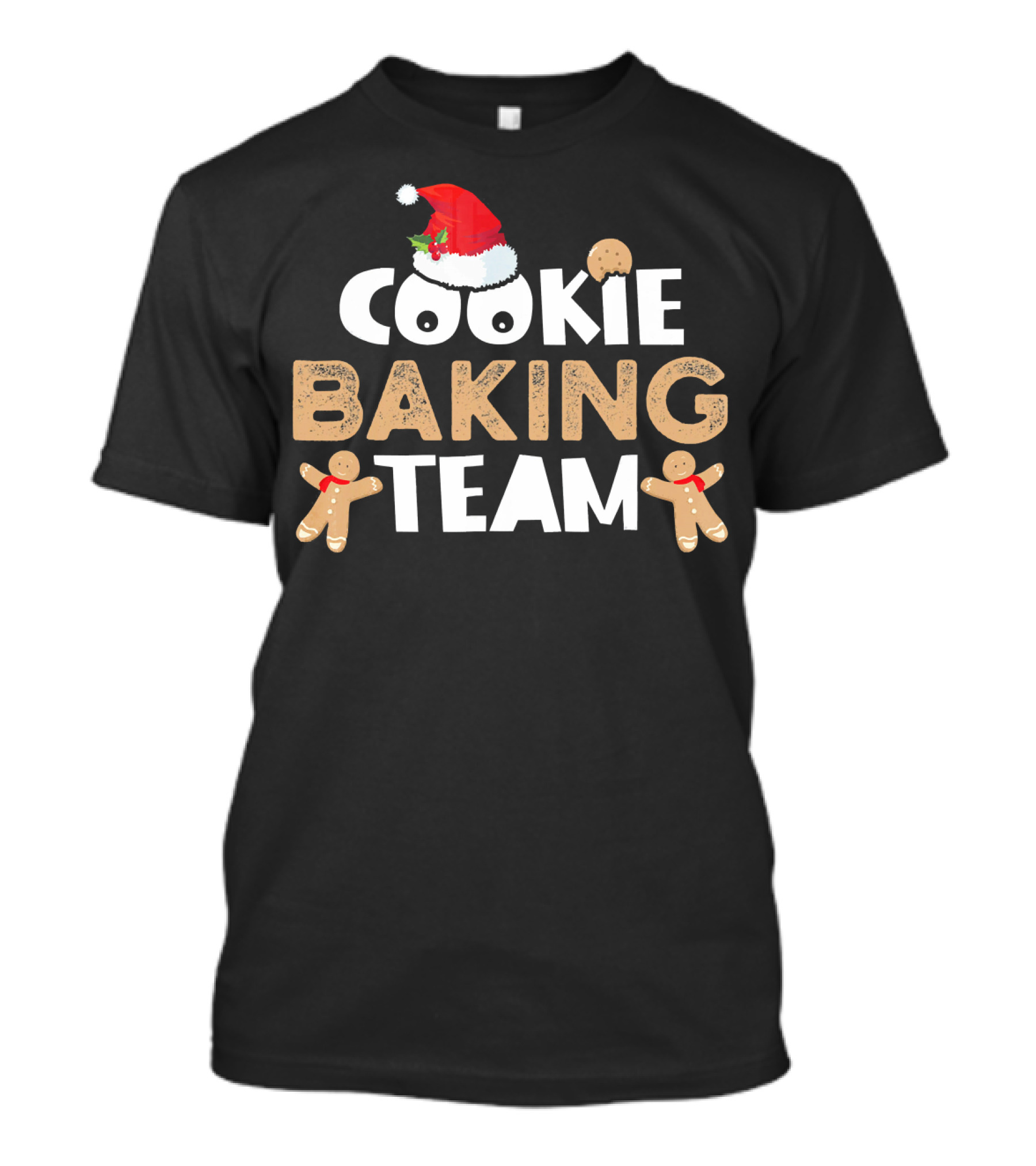 Cookie Baking Team Christmas Gingerbread Santa Hat T-Shirt