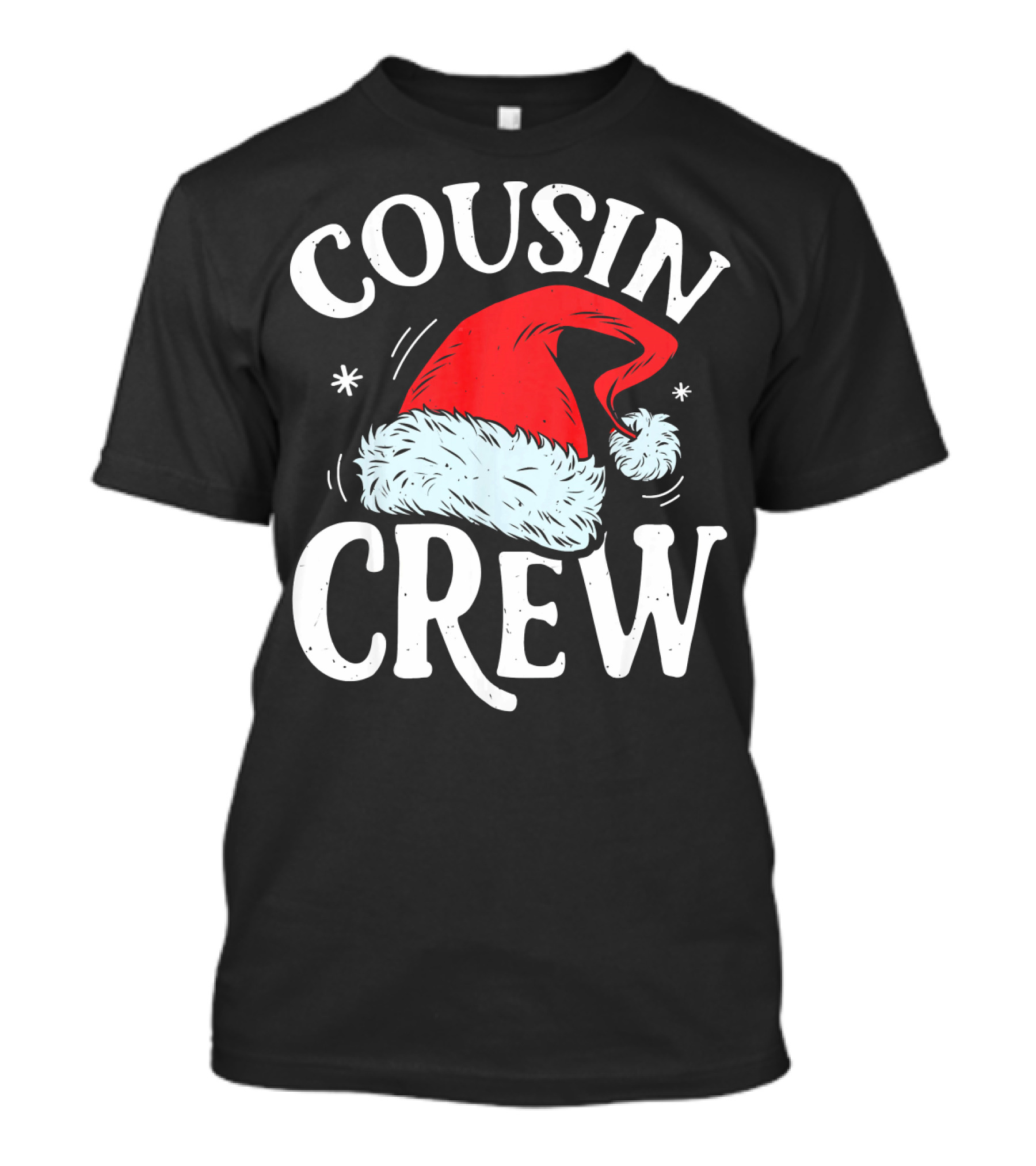 Cousin Crew Santa Hat Christmas T-Shirt
