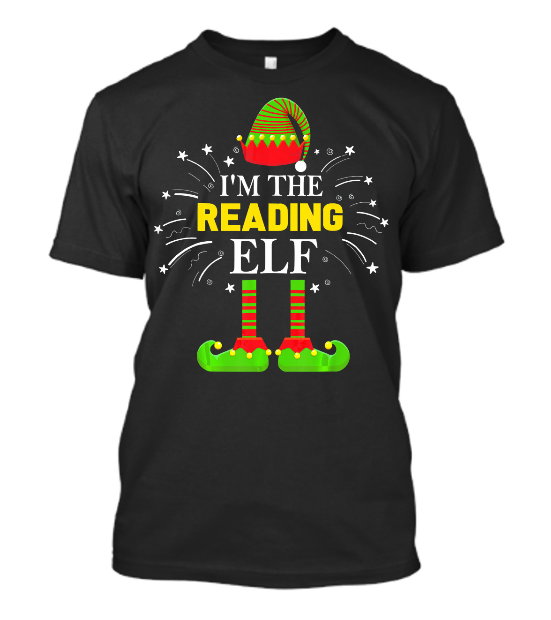 I'm The Reading Elf Festive Family Christmas T-Shirt