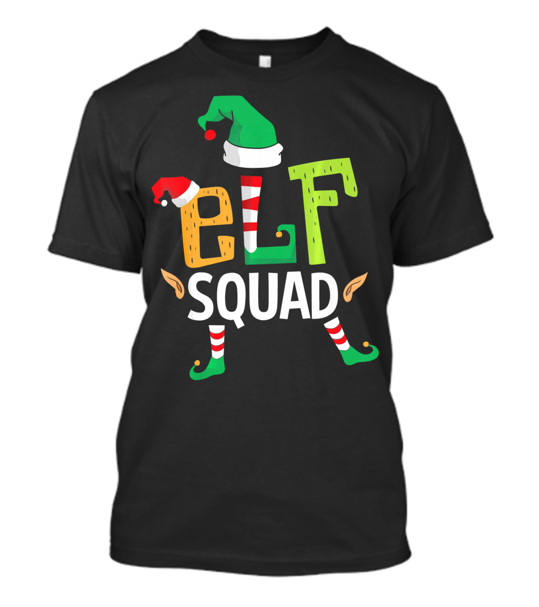 Elf Squad Funny Elves Family Christmas T-Shirt