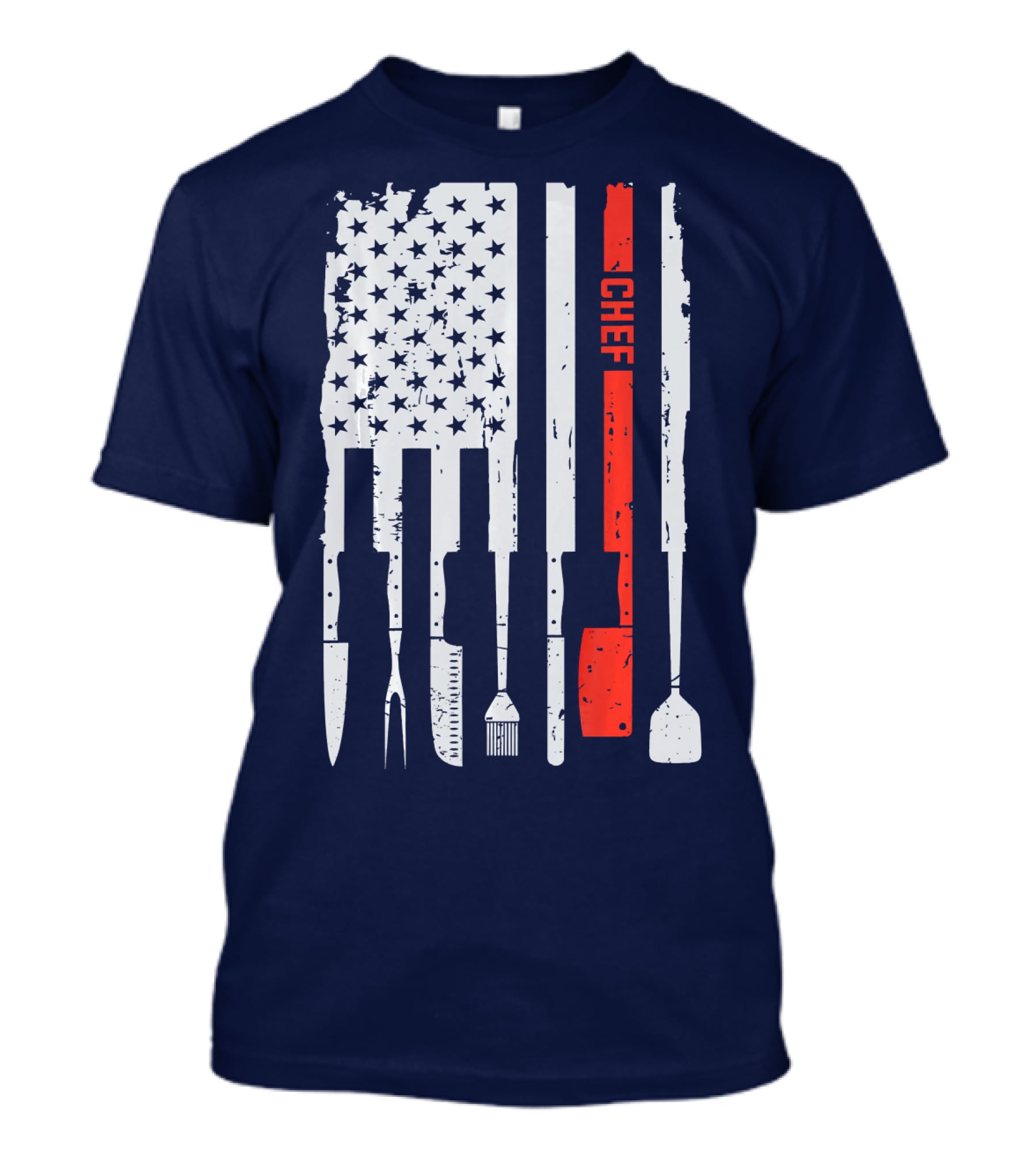 American Flag Baking Tools Chef Humorous Pastry T-Shirt