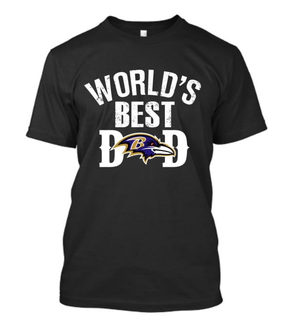 World's Best Dad Baltimore Ravens T-Shirt