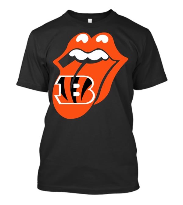 Cincinnati Bengals Iconic Tongue Logo Fusion T-Shirt