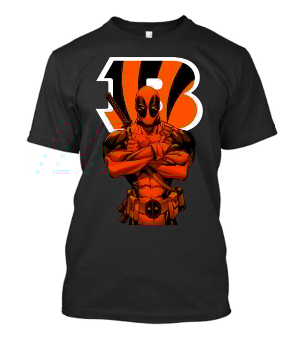 Cincinnati Bengals Deadpool Crossover Fan T-Shirt