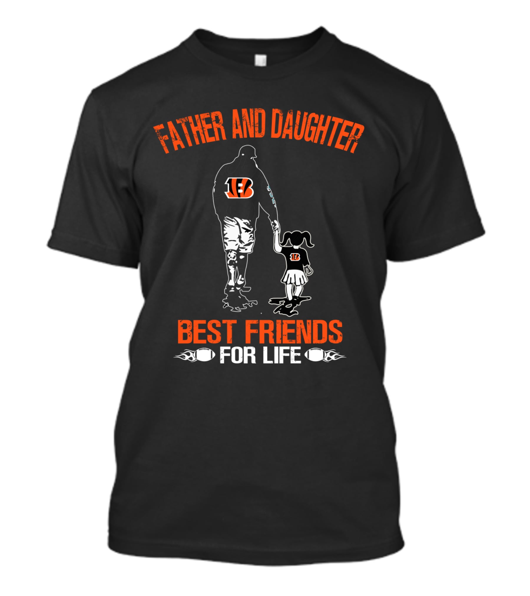 Father And Daughter Cincinnati Bengals Best Friends For Life T-Shirt