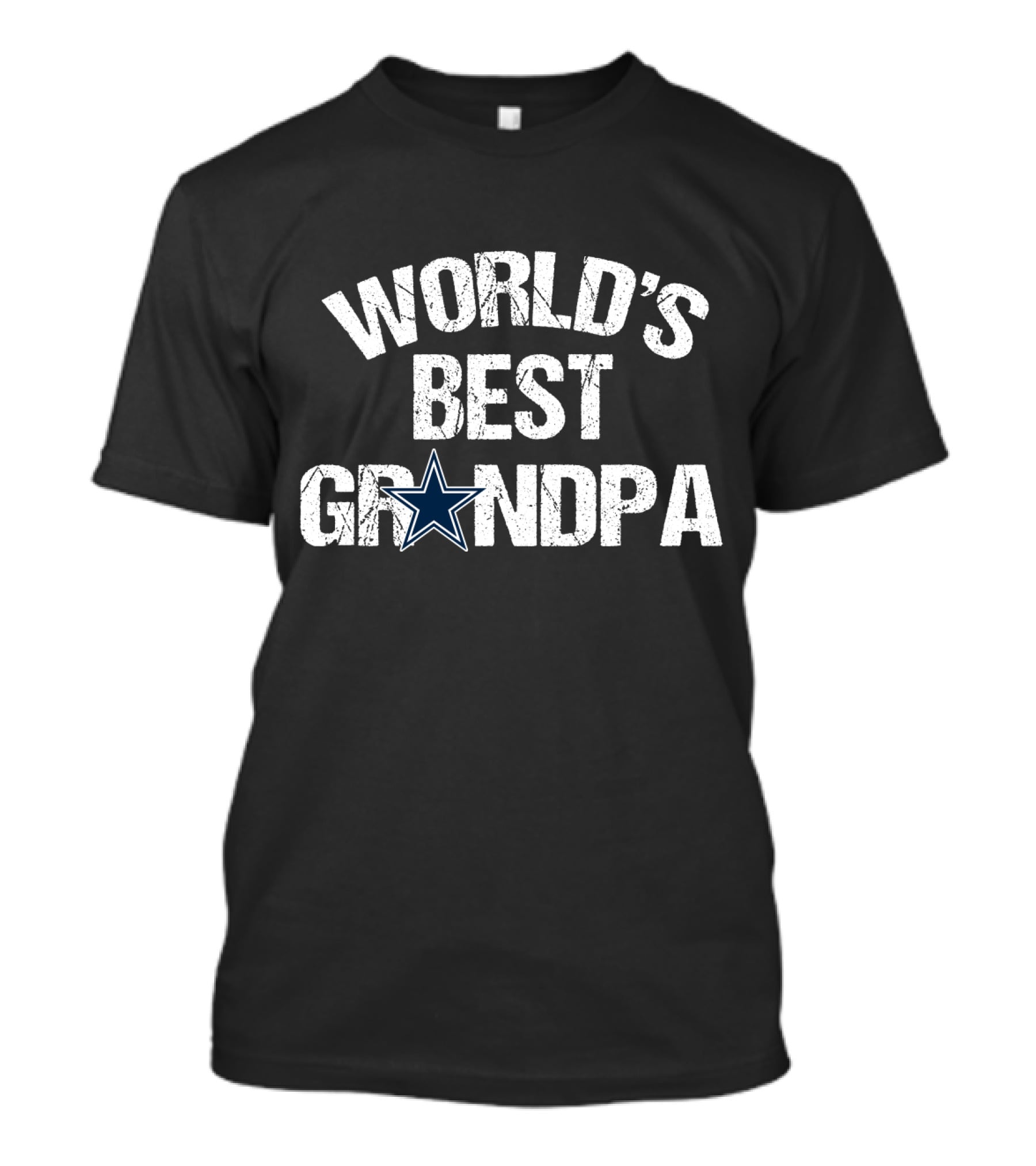 World's Best Grandpa Dallas Cowboys Star T-Shirt