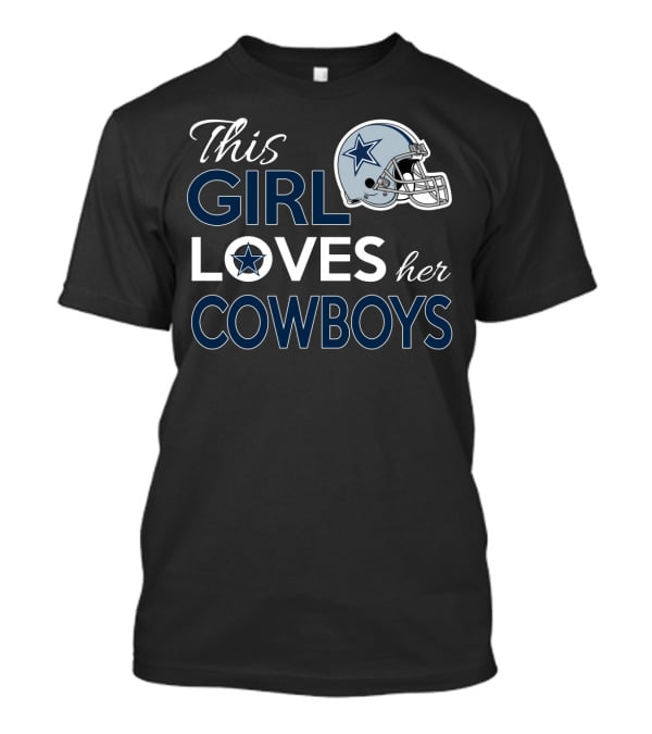This Girl Loves Her Dallas Cowboys Helmet T-Shirt