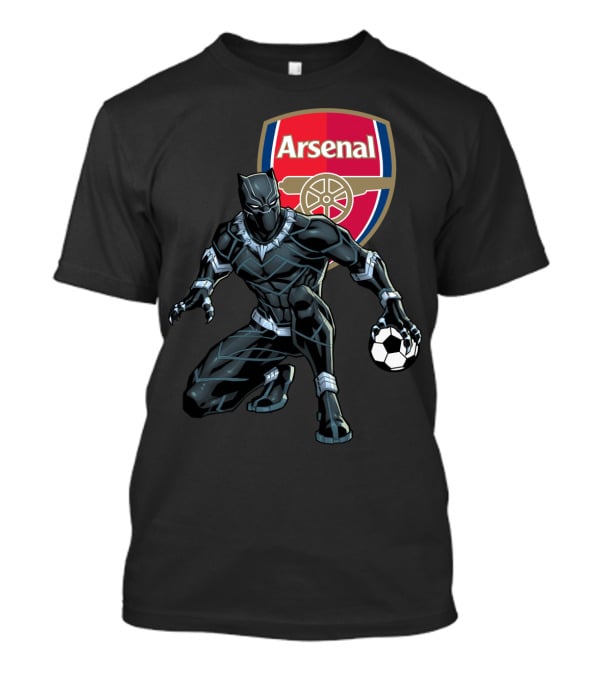 Arsenal Black Panther Football T-Shirt